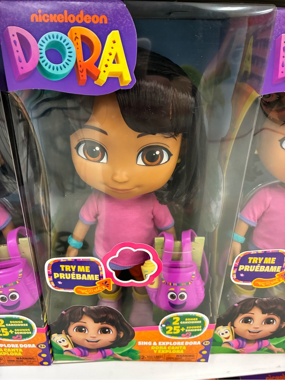 Nickelodeon Dora Doll in Pink Outfit with Purple Backpack